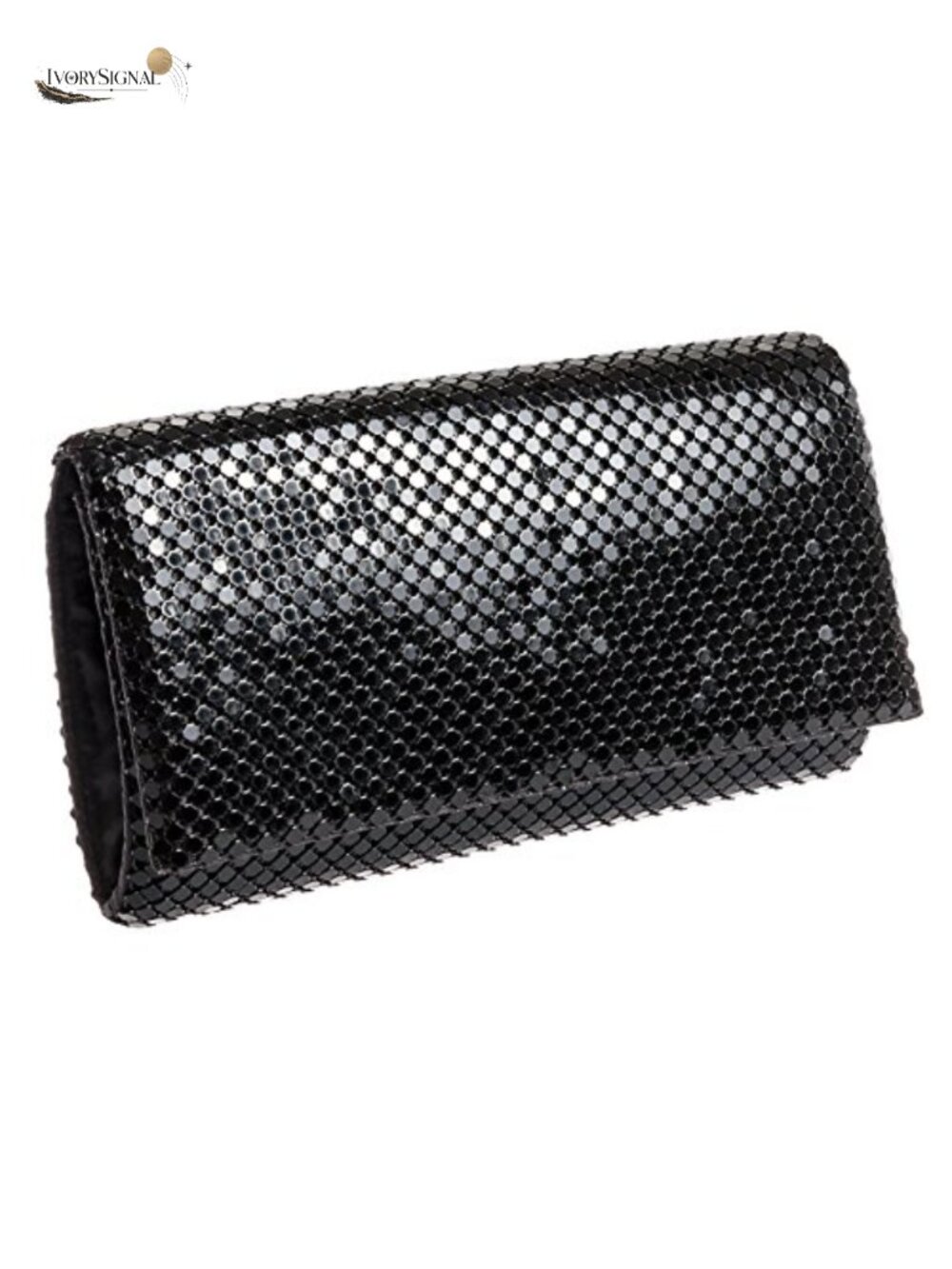 Metal Mesh Evening Bag Clutch Purse with Chain Strap Shoulder Bag